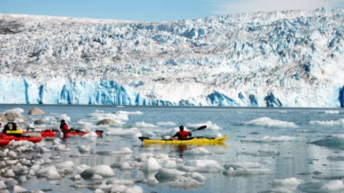 trekking groenlandia kayak